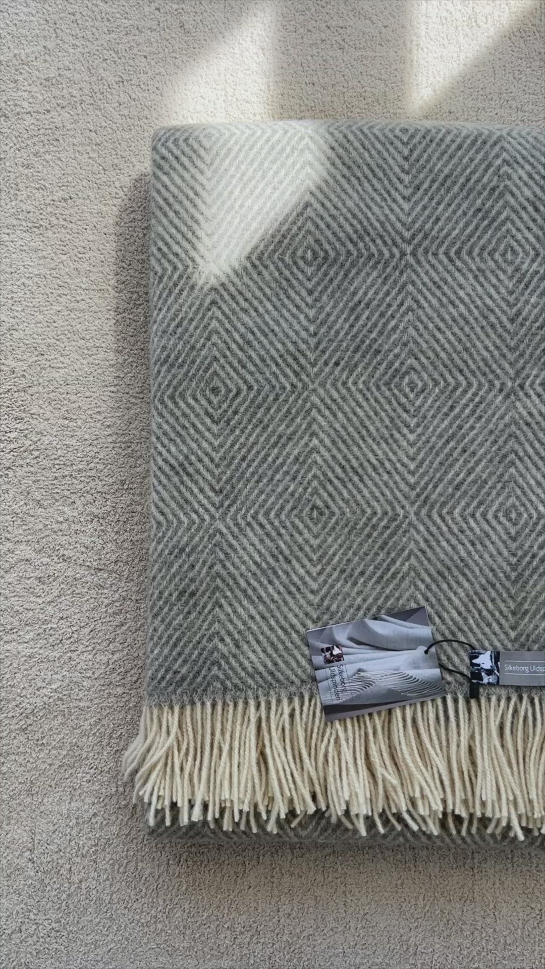 Fanø Plaid Light Nordic Grey 140x240 cm