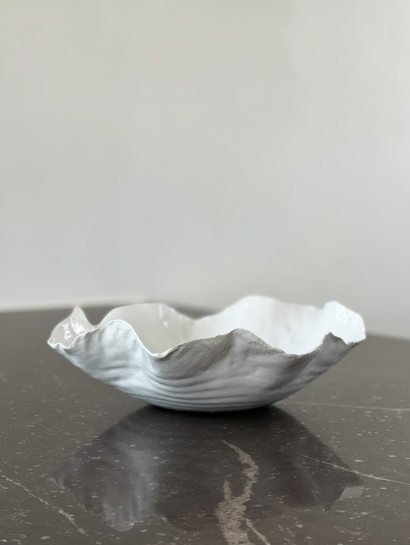 Claire Bowl Medium Keramik Hvid